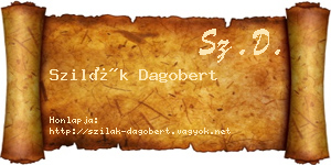Szilák Dagobert névjegykártya